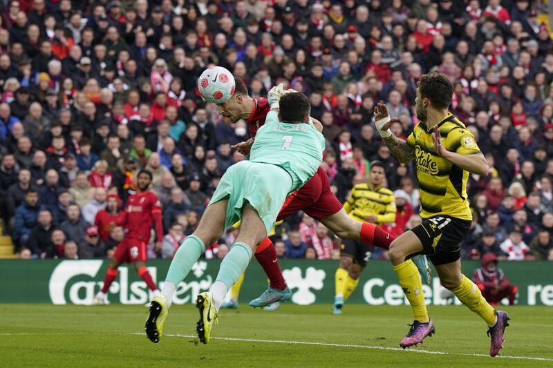 WATFORD RATINGS: Ben Foster 5 - 

The goalkeeper might have done better for the opening goal. He made a good save from Jota later on and was sharp off his line to deny Mane near the end. 
EPA