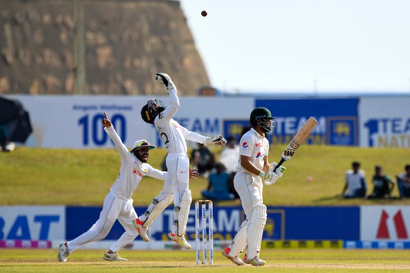 Sri Lanka spinners enjoyed another great day against Pakistan's batsmen. AFP