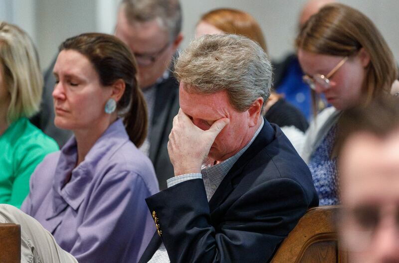 John Marvin Murdaugh, brother of Alex, listens to evidence during the double-murder trial. AP