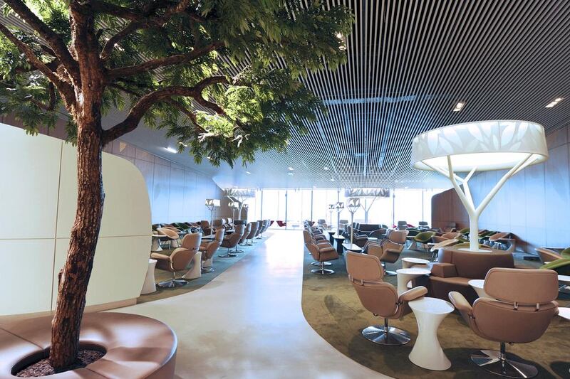 The salon lounge at Paris’ Roissy-Charles-de-Gaulle airport.  AFP