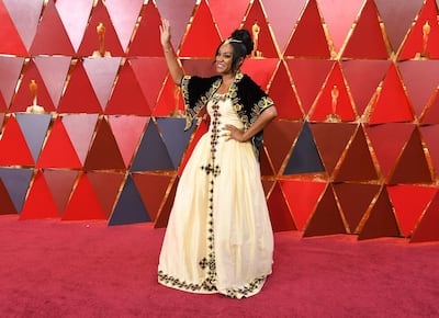 Comedian Tiffany Haddish arrives for the 90th Annual Academy Awards on March 4, 2018, in Hollywood, California.  / AFP PHOTO / ANGELA WEISS