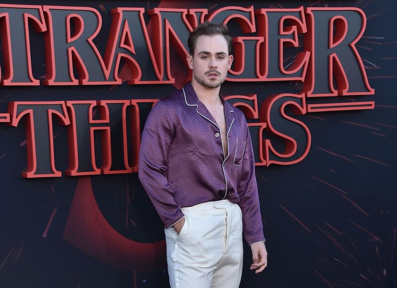 Australian actor Dacre Montgomery, who plays the character Billy, attends Netflix's 'Stranger Things 3' premiere at Santa Monica high school. AFP