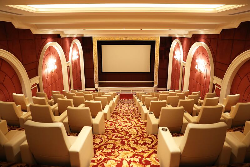 A private movie marathon is possible at the hotel's indoor cinema
