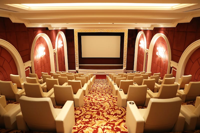 A private movie marathon is possible at the hotel's indoor cinema