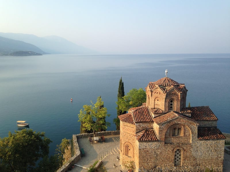 The church of St John, Kaneo, Lake Ohrid, Macedonia / Tom Allan