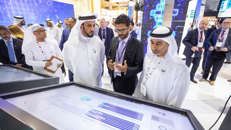 A preview of the app is shown at the Arab Health conference in Dubai