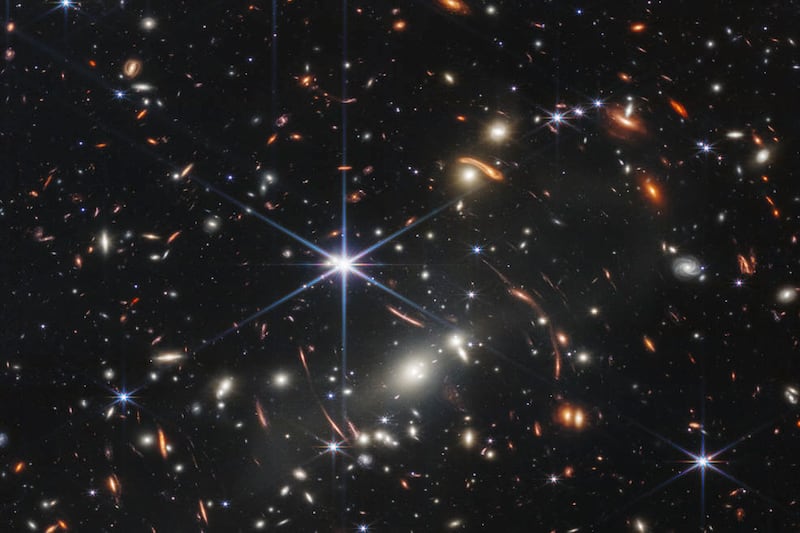 The galaxy cluster SMACS 0723 was captured by the James Webb Space Telescope. Photo: Nasa / AP