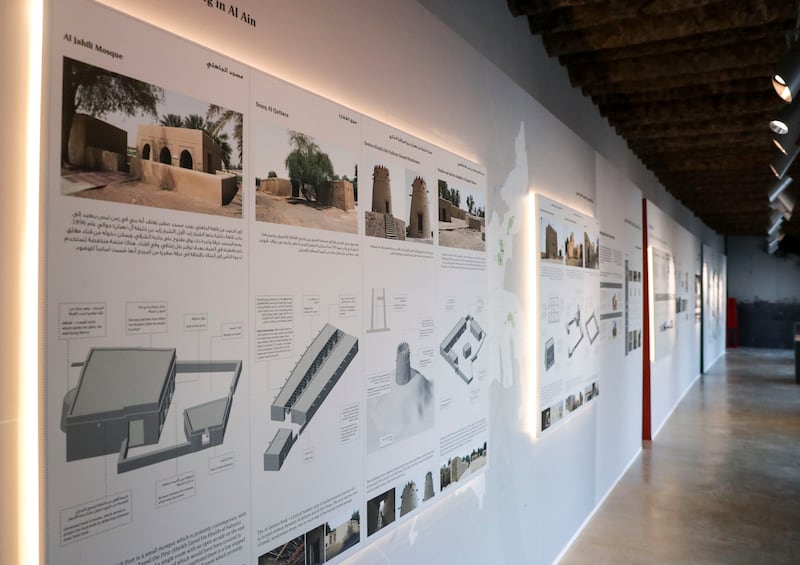 Building with Earth – A Tradition in the United Arab Emirates and Around the World exhibition at Al Jahili Fort in Al Ain. Khushnum Bhandari / The National