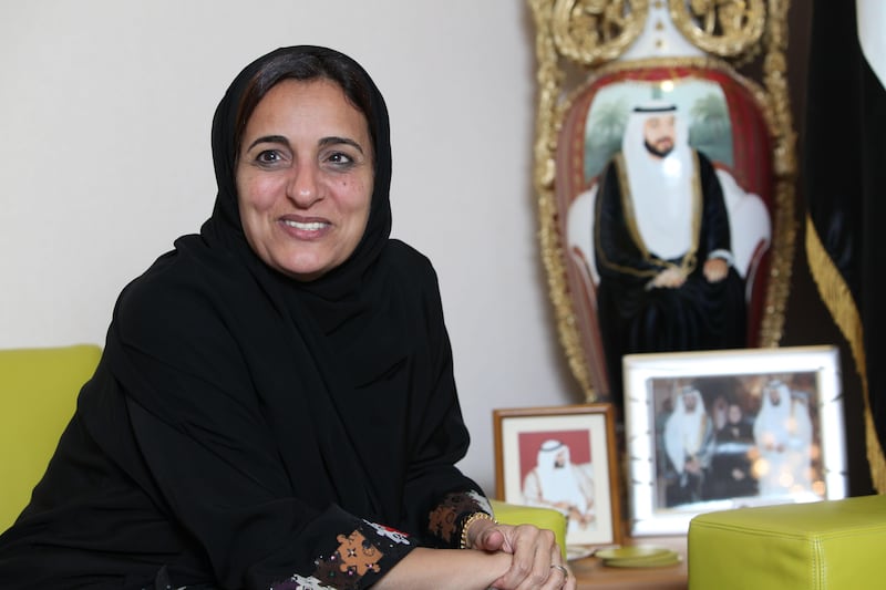 ABU DHABI, UNITED ARAB EMIRATES - OCTOBER 10:  Sheikha Lubna Al Qasimi, UAE Minister of Foreign Trade, pictured in her office in Abu Dhabi on October 10, 2010. She has recently been recognized as the most powerful Arab woman and the 70th most powerful woman in the world by US-based Forbes magazine in its 2010 World's 100 Most Powerful Women list.  (Randi Sokoloff / The National)  For News story by Gregor