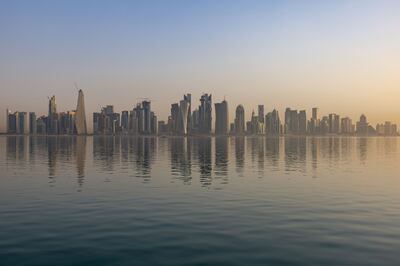 Residential and commercial high-rises on the skyline in Doha. Bloomberg