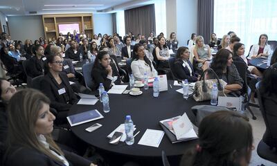 Dubai, March 01,2018: Visitors at The Return to Work Career Fair in Dubai. Satish Kumar for the National/ Story by Alice