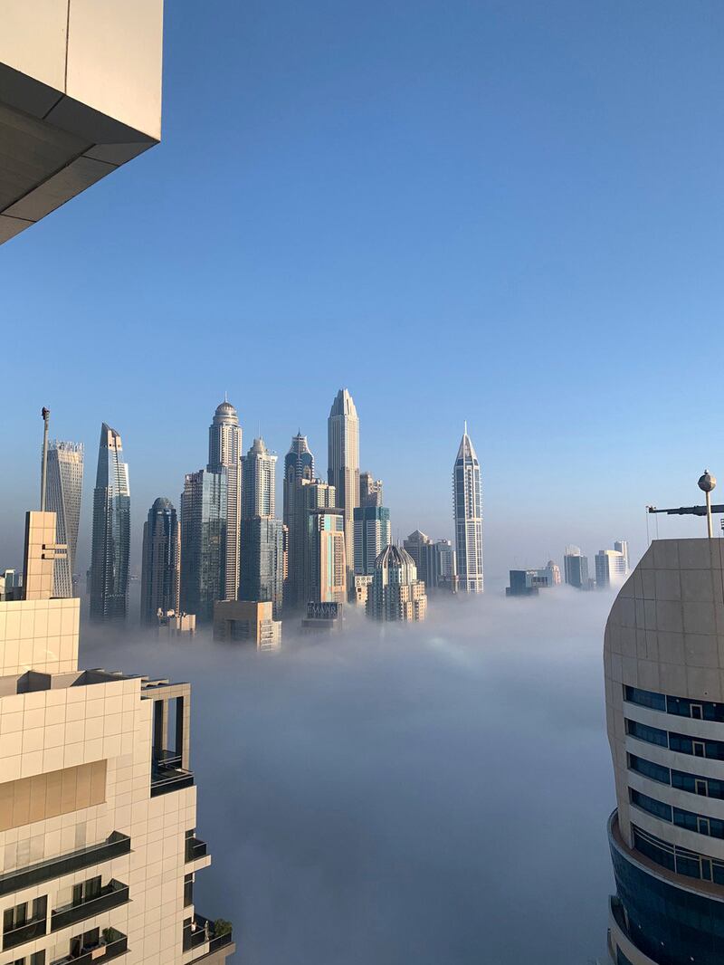 Fog in Dubai. Nic Ridley / The National