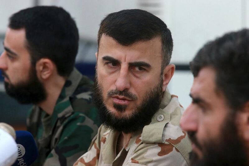 Zahran Alloush was killed by an air strike in Syria. (Bassam Khabieh / Reuters)