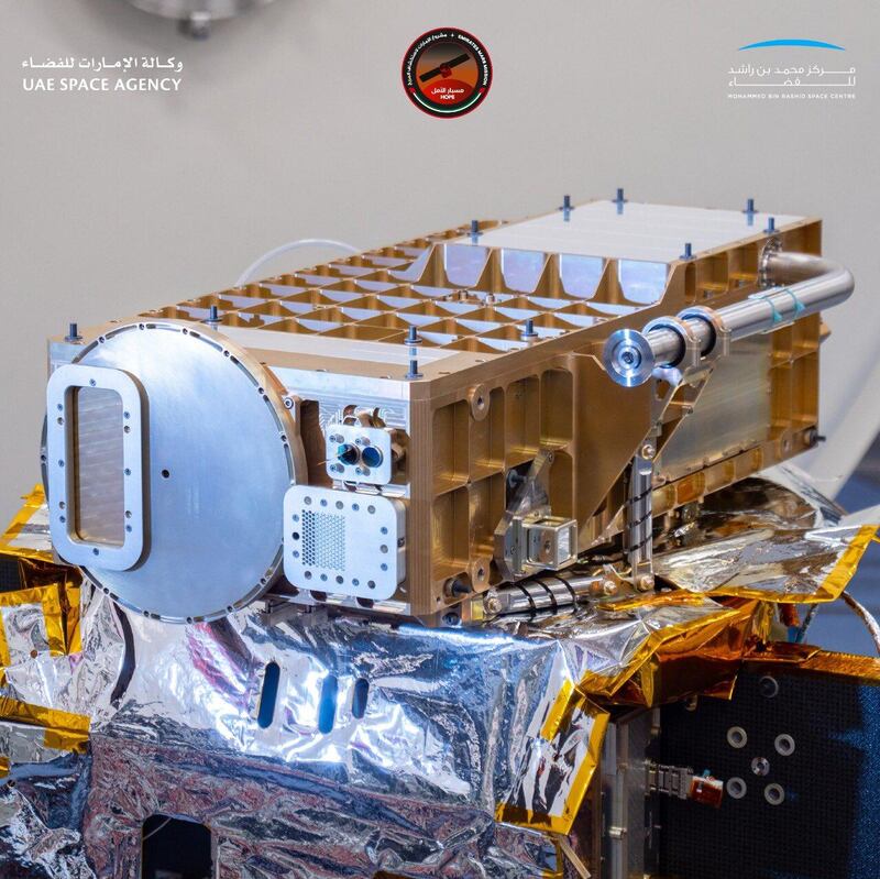 The Emirates Mars Ultraviolet Spectrometer will study the upper atmosphere and traces of oxygen and hydrogen
