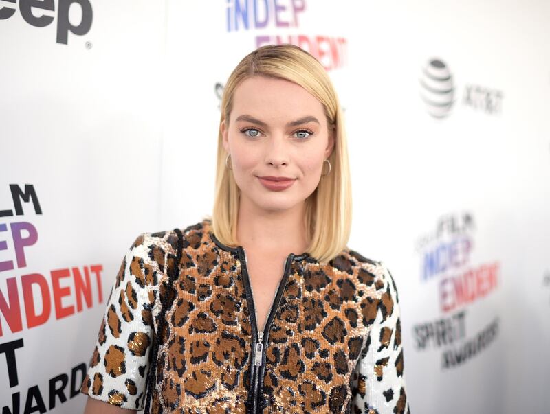 Margot Robbie arrives at the 33rd Film Independent Spirit Awards on Saturday, March 3, 2018, in Santa Monica, Calif. (Photo by Richard Shotwell/Invision/AP)