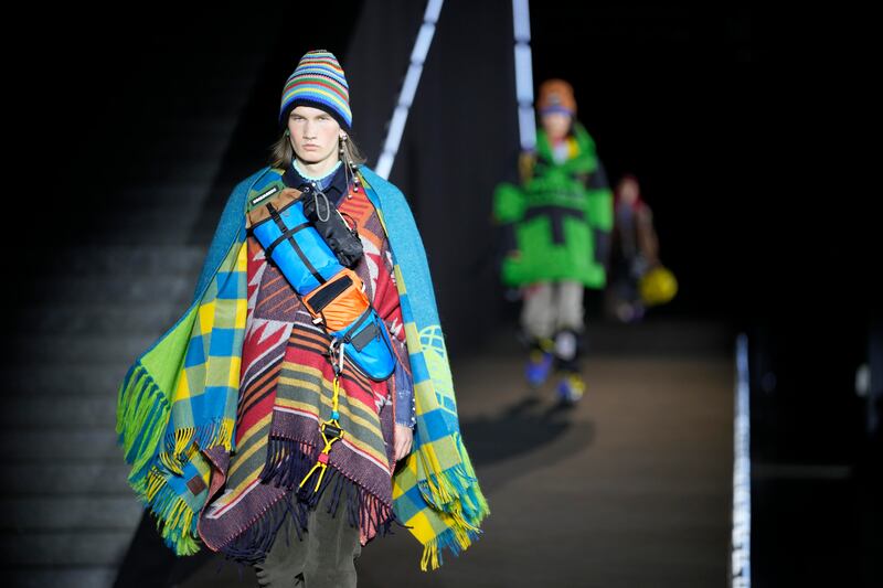 Bright capes presented by DSquared2 in Milan. AP