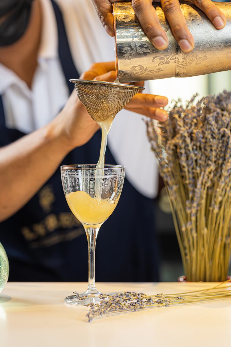 All drinks at NoLo Dubai are concocted with products from Lyre's, the UK brand known for its alcohol-free classic spirits and wines.