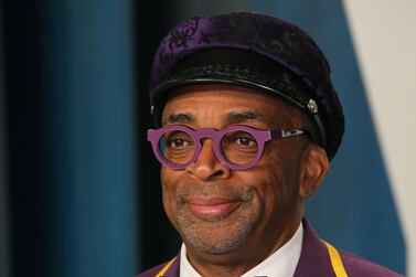 US director Spike Lee at the 2020 Vanity Fair Oscar Party following the 92nd Oscars: he will be flying to Saudi Arabia next month for the Red Sea International Film Festival. / AFP / Jean-Baptiste Lacroix