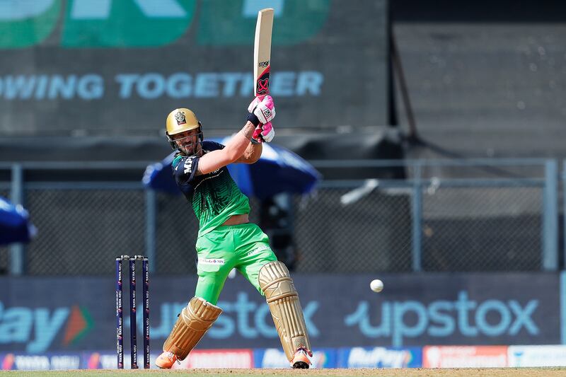 Royal Challengers Bangalore captain Faf Du Plessis scored an unbeaten fifty against Sunrisers Hyderabad. Sportzpics for IPL