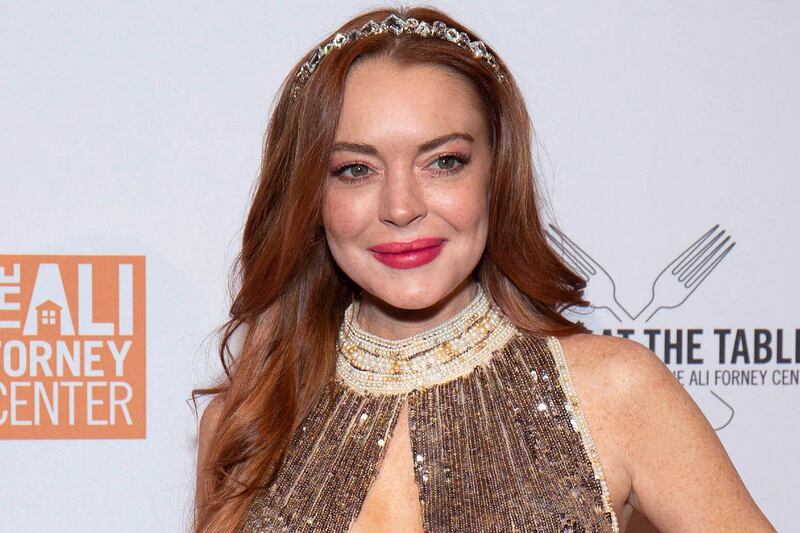 NEW YORK, NEW YORK - OCTOBER 25: Lindsay Lohan attends the 2019 Ali Forney Center Gala at Cipriani Wall Street on October 25, 2019 in New York City. (Photo by Santiago Felipe/Getty Images)