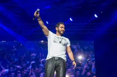 Egypt's Tamer Hosny is one of the Arab world's biggest pop stars. Getty Images