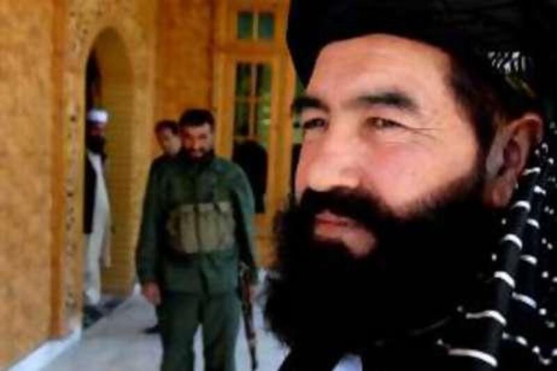 With his bodyguards never far away, Khalid Farooqi said the international community was wrong to have isolated supporters of one of Afghanistan's most feared warlords.

Credit: Chris Sands/The National