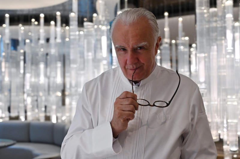 (FILES) In this file photograph taken on June 18, 2019, French chef Alain Ducasse poses during an interview with AFP at his restaurant Alain Ducasse at The Morpheus Hotel in Macau. French superstar chef Alain Ducasse insists that it is safer to eat in restaurants than at home during the coronavirus epidemic. With restaurants shuttered by lockdowns across the world, Ducasse claimed that it was far riskier to shop and cook at home. "It's better to eat in a restaurant that takes all the precautions than at home where you have to go to your little local supermarket where people are bumping into each other, touching the fruit and not everybody is wearing masks," he told AFP.
 - 
 / AFP / Hector RETAMAL
