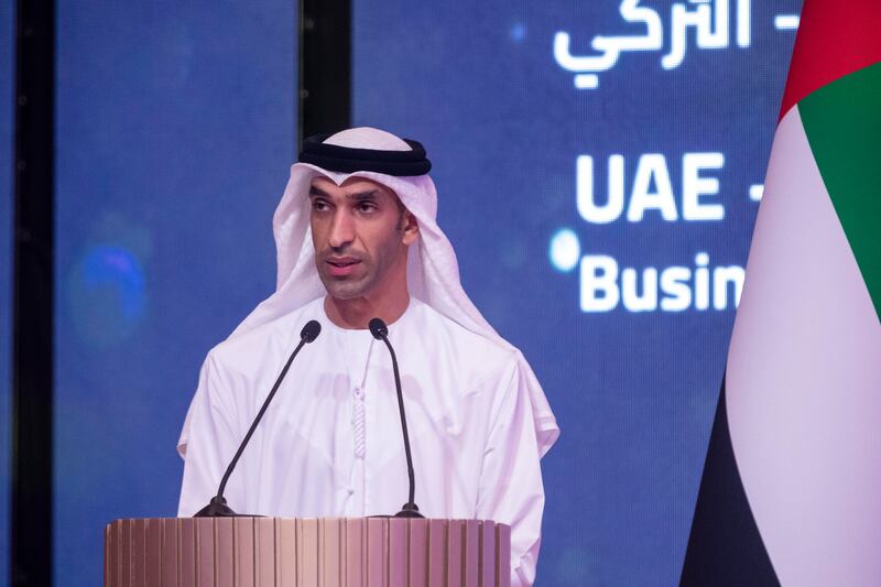 G20 countries are the UAE's largest trading partners, said Dr Thani Al Zeyoudi, Minister of State for Foreign Trade. Antonie Robertson / The National