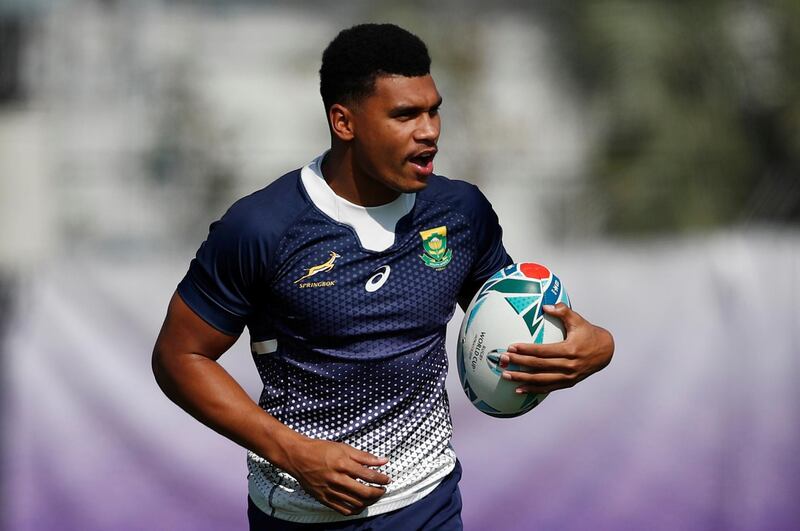 Damian Willemse during training. Reuters