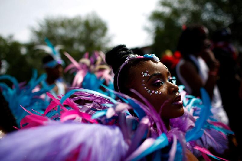 Participants dance during the West Indian Day Parade in the Brooklyn borough of New York. Eric Thayer / Reuters