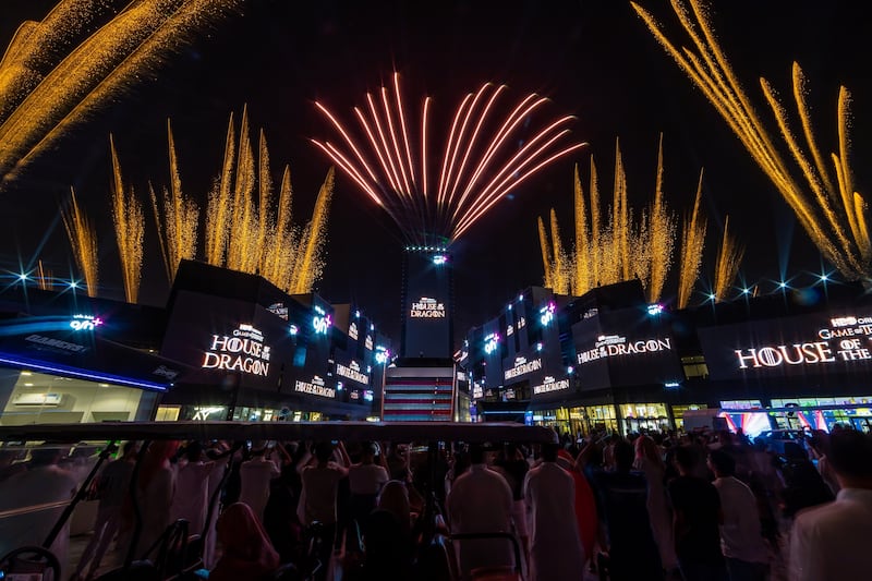 A drone and fireworks show lit up Gamers8 in Riyadh, Saudi Arabia, to promote 'House of the Dragon'. All photos: OSN+