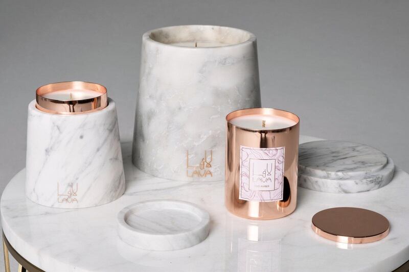 Candles by Lava. Courtesy Bloomingdale's