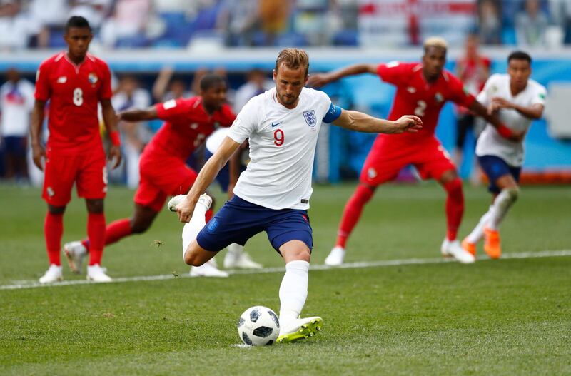 Harry Kane - 8: Is there a more trustworthy right foot? Buried both of his penalties in the top corner and although his third was a fortuitous deflection from a Loftus-Cheek shot, he simply looks the part this time around after the disappointment of Euro 2016. Five goals in two games, does the golden boot beckon?  AP Photo