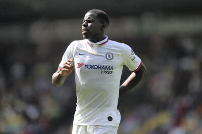 NORWICH, ENGLAND - AUGUST 24: Kurt Zouma of Chelsea during the Premier League match between Norwich City and Chelsea FC at Carrow Road on August 24, 2019 in Norwich, United Kingdom. (Photo by Catherine Ivill/Getty Images)
