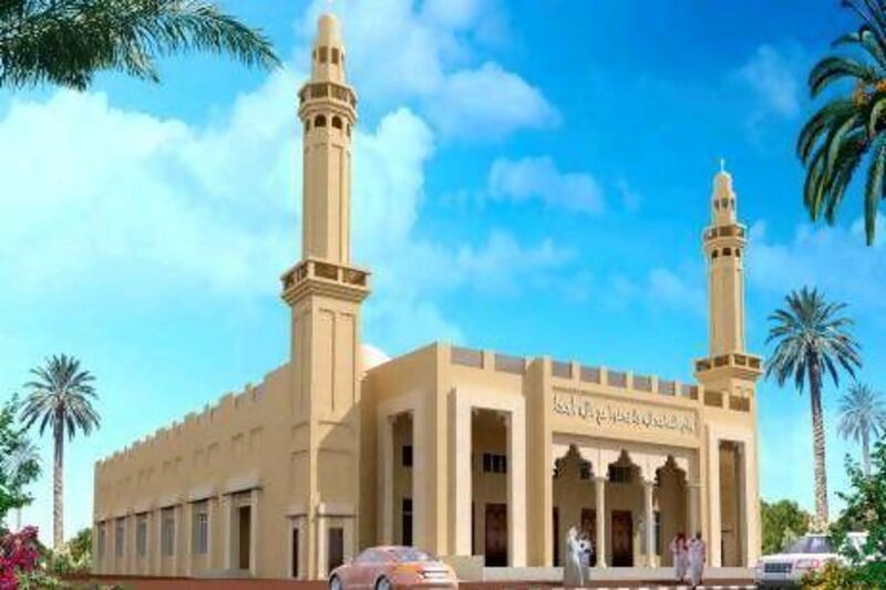 The building is described to be the UAE's first eco friendly mosque.