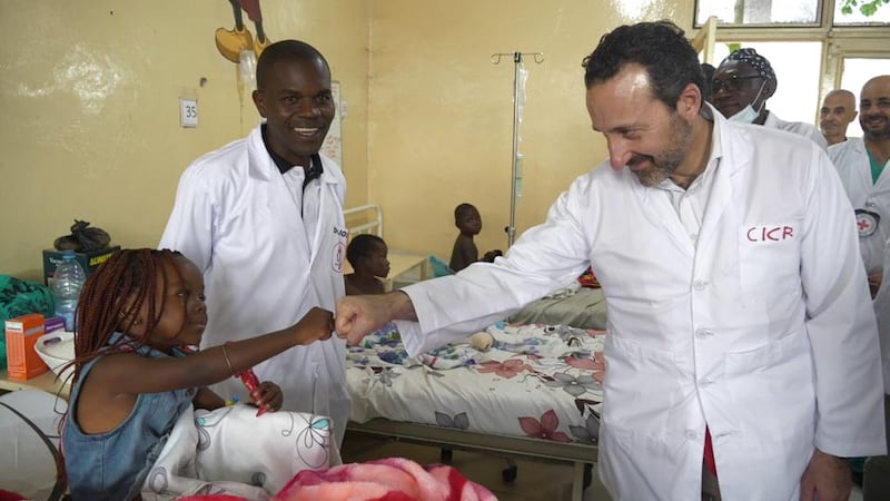 Mr Mardini visits Ndosho Hospital, Goma, eastern DRC, in March this year
