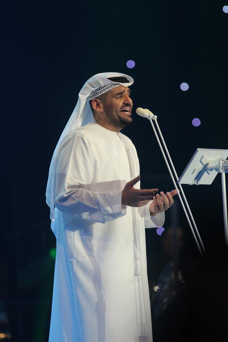 Dubai Summer Surprises:  Kadim Al Sahir, Hussein Al Jasmi and the special due of Kadim Al Sahir with Hussein Al Jasmi. (Courtesy Dubai Summer Surprises) *** Local Caption ***  DB3E6530.jpg