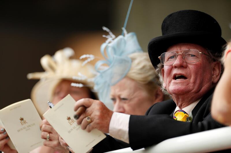 Racegoers during Day 2 of the Royal Ascot meet. AFP