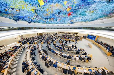 The UN's Human Rights Council held a special session in Geneva. AFP 
