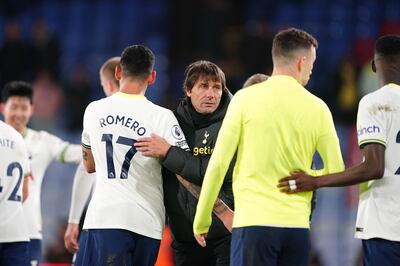 Tottenham Hotspur manager Antonio Conte praised his players for showing 'great personality'. PA