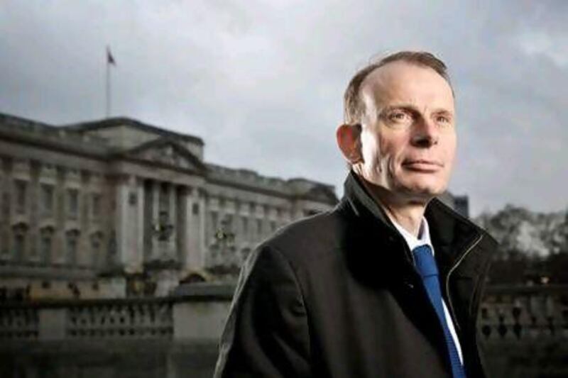 Andrew Marr, pictured in front of Buckingham Palace, presents the feature on Queen Elizabeth II. Steve Scofield / BBC