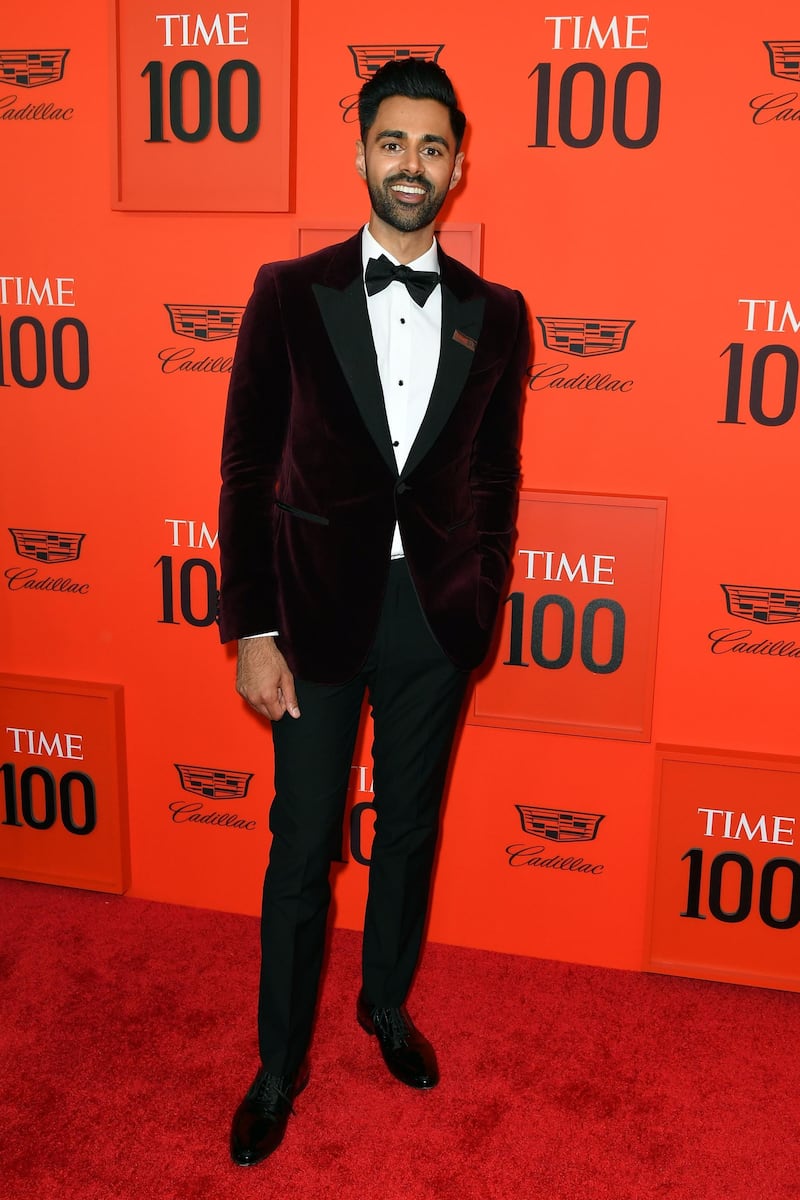 Hasan Minhaj arrives on the red carpet for the Time 100 Gala at the Lincoln Center in New York on April 23, 2019. AFP