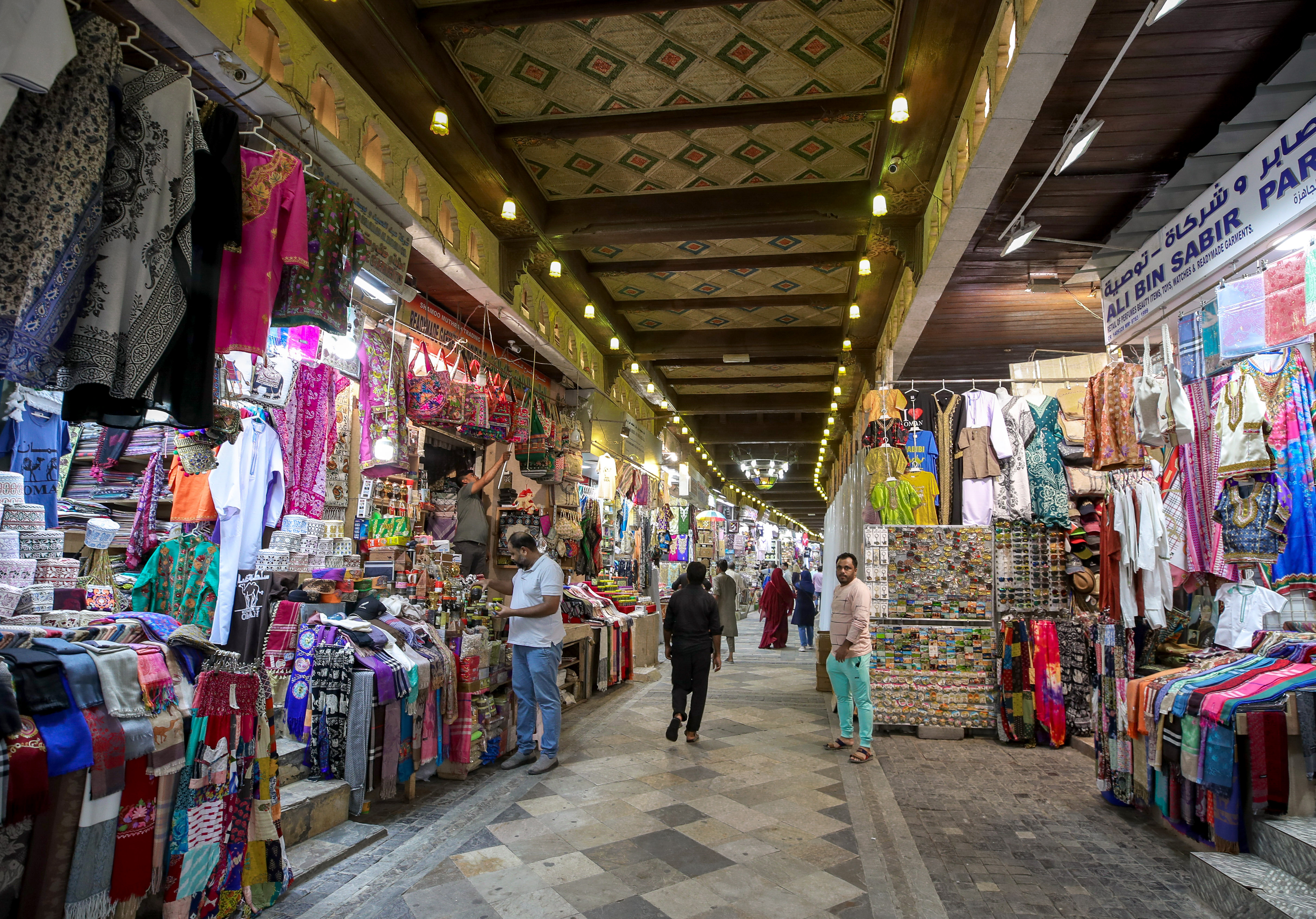 The Mutrah Souq market located along the Corniche in Muscat. The sultanate’s economy surged 4.3 per cent last year. Victor Besa / The National
