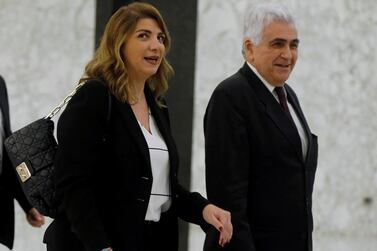 Lebanon's Justice Minister, Marie Claude Najm (left), has resigned following the Beirut blast. Reuters