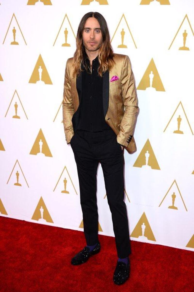 Jared Leto is nominated for Actor in a Supporting Role for Dallas Buyers Club. AP