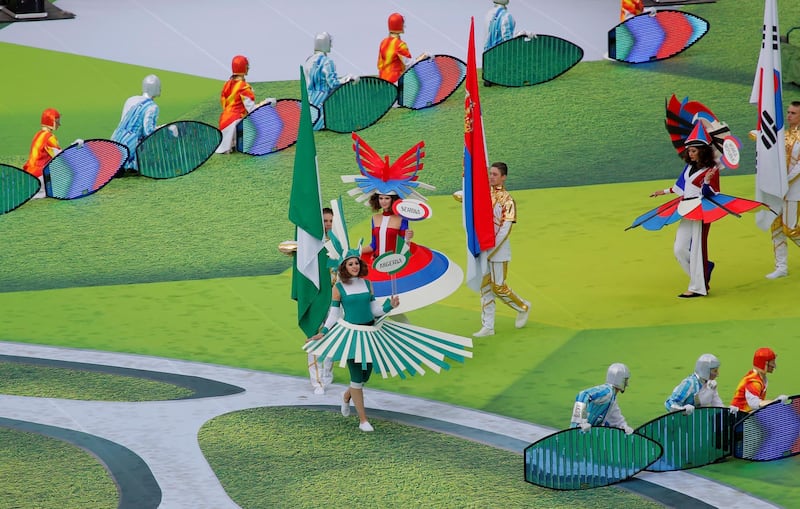 World Cup opening ceremony at the Luzhniki Stadium, Moscow. Maxim Shemetov / Reuters