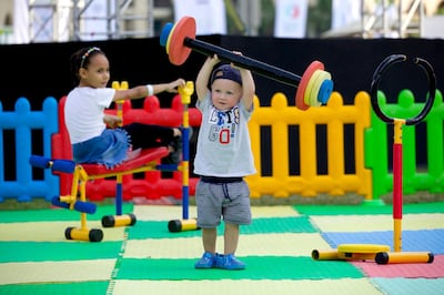 Family-friendly activities will take place at the fitness villages. Supplied