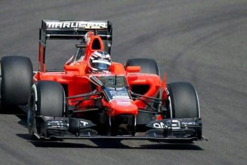 Max Chilton, who was involved in the Young Drivers Test last year, had a run out with Marussia in Abu Dhabi on Friday. Steve Crisp / Reuters