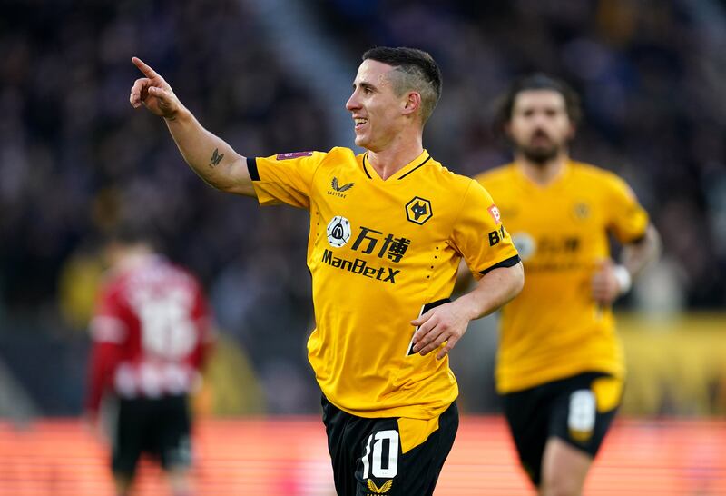 Left midfield: Daniel Podence (Wolves) – Hasn’t scored in the Premier League since 2020 but the Portuguese’s brace defeated Sheffield United and took Wolves through. PA