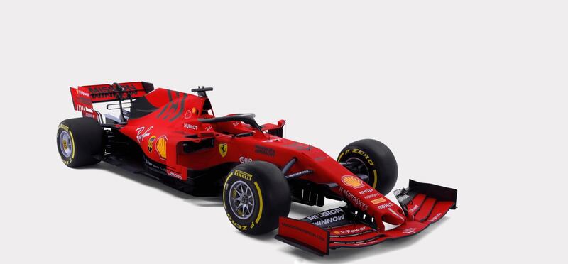 epa07371865 A handout photo made available by the Ferrari press office on 15 February 2019 shows the Ferrari single-seater. The SF90, the first car of the John Elkann presidency, is dedicated to Ferrari's 90-year history.  EPA/FERRARI PRESS OFFICE / HANDOUT  HANDOUT EDITORIAL USE ONLY/NO SALES